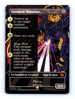 2025 MTG Final Fantasy Summon: Bahamut (Borderless) Non-Foil #0356 NM - Image 1