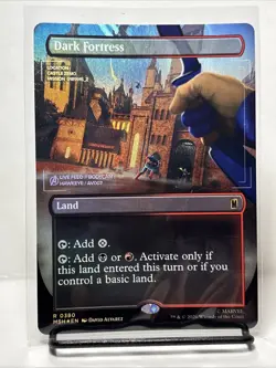 Dark Fortress (Foil) [Borderless] Marvel Super Heroes 0380 Rare MTG - Image 1