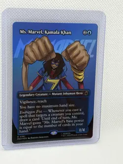 Ms. Marvel, Kamala Khan (FOIL) Borderless) Marvel Super Heroes 0361 - Image 1