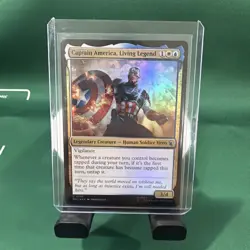 Captain America, Living Legend (Foil) Uncommon MTG Marvel Super Heroes - Image 1