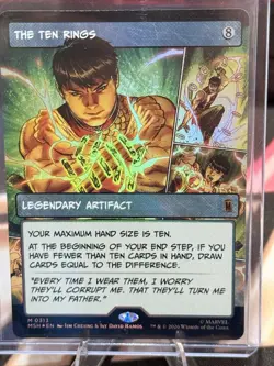 🌈 The Ten Rings (Borderless FOIL) - MTG Marvel Super Heroes - NM - Image 1
