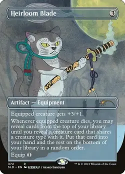 Heirloom Blade - Foil Extended Art Secret Lair LP MTG - Image 1