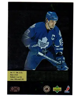 1995-96 Upper Deck SP #144 Doug Gilmour TORONTO MAPLE LEAFS - Image 2