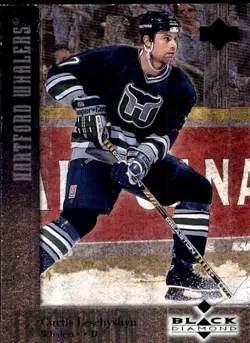 1996-97 Upper Deck Black Diamond #7 Curtis Leschyshyn HARTFORD WHALERS - Image 1