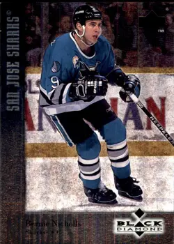 1996-97 Upper Deck Black Diamond #59 Bernie Nicholls SAN JOSE SHARKS - Image 1