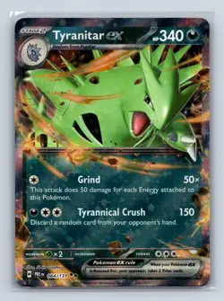 TYRANITAR EX 064/131 DOUBLE RARE PRISMATIC EVOLUTIONS POKEMON NM - Image 1