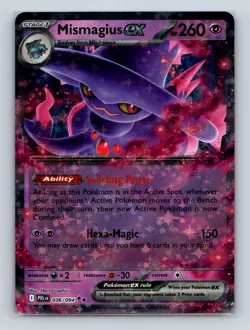 MISMAGIUS EX 036/094 DOUBLE RARE PHANTASMAL FLAMES POKEMON NM - Image 1