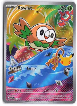 Rowlet 043 Holo Promo ME: Mega Evolution Promo Pokemon NM - Image 1