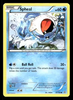 Spheal 45/160 Primal Clash LP Pokemon - Image 1