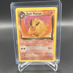 Pokemon TCG Dark Flareon Team Rocket Unlimited 35/82 English WotC 2000 50 HP - Image 1