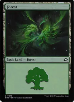 Forest (0275) L Edge of Eternities 275 NM Foil MTG - Image 1