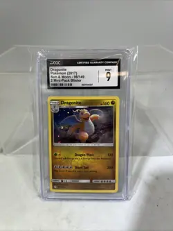 Pokemon TCG - Dragonite 96/149 Cosmos Holo Exclusive Sun & Moon CGC Mint 9 #ML - Image 1
