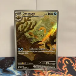 Pokemon TCG Omanyte Illustration Rare SV: Scarlet & Violet 151 180/165 NM - Image 1