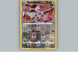 Bunnelby 150/189 Common Darkness Ablaze Pokemon Reverse Holo Near Mint - Image 1