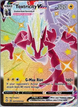 Toxtricity VMAX SV113/SV122 Shining Fates: Shiny Vault - Pokemon Card - NM - Image 1