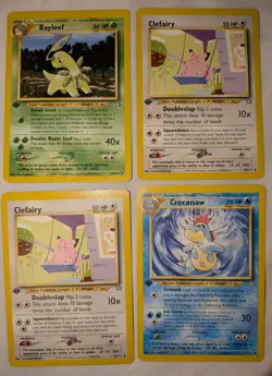 26 Neo Genesis 1st Edition Uncommon Pokemon Cards - Image 4