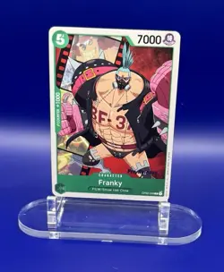 Franky OP02-039 Pre-Release Promo Foil Paramount War (EN) One Piece Card Game - Image 1