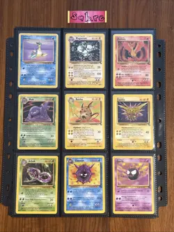 NM/LP Complete Non Holo Fossil Set 47 Pokemon Cards - Image 2