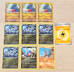 Gible 9 card lot - Legendary treasures Dragons Exalted - LP MP cute Pokemon TCG - Image 2