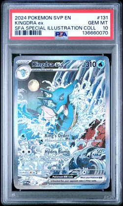 PSA 10 Kingdra Ex SIR #131 2024 Pokemon Black Star Promo - Image 1