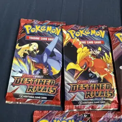 Pokemon TCG Destined Rivals 5 Booster Packs English - Image 3