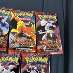 Pokemon TCG Destined Rivals 5 Booster Packs English - Image 4