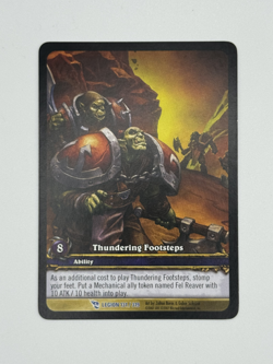 World of Warcraft TCG Legion 131/319 Extended Art Thundering Footsteps - Image 1