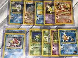 11 Card Pokemon Vintage Lot - Neo Destiny, Gym Challenge, Legendary Collection - Image 1