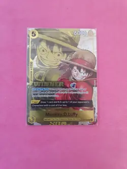 One Piece Winner Card P-106 Monkey D. Luffy Promo - Image 1