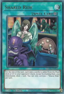 3X BLGG-EN108 Shared Ride - Ultra Rare Card 1st Edition Yugioh Cards - Image 2