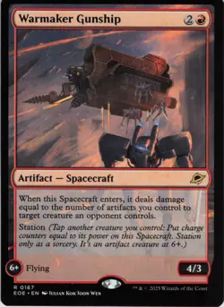 Warmaker Gunship R Edge of Eternities 167 NM MTG - Image 1