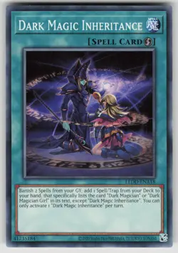 Dark Magic Inheritance LEDD-ENA18 Unlimited Yu-Gi-Oh NM - Image 1