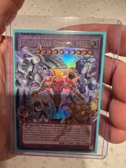 Yu-Gi-Oh! Wake Up Your Elemental HERO RA05-EN142 1st Edition Extended Art Ultra - Image 1