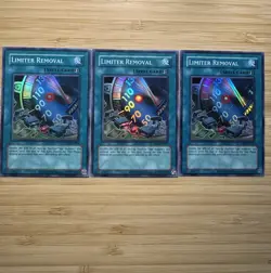 YuGiOh! Limiter Removal RP02-EN015 (x3) Super Rare Unlimited Edition NM ✨ - Image 1