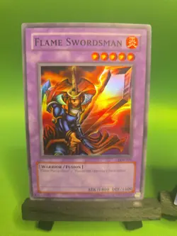 Yugioh Flame Swordsman LOB-003 + Salamandra DDS-006 Unlimited Edition LP - Image 2