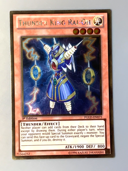 yugioh Thunder King Rai-Oh - PGLD-EN075 gold 1st Edition near mint - Image 1