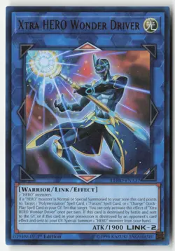 Yugioh - Xtra HERO Wonder Driver LEHD-ENA37 1st Edition - Ultra Rare - Image 1