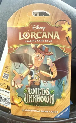 LOT OF 5 Disney Lorcana Wilds Unknown Sleeved Booster Pack SEALED NEW - Image 2