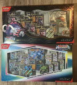Pokemon TCG Great Tusk Paldean Fates & Prismatic Tyranitar Collection BRAND NEW - Image 1