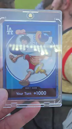 Monkey.D.Luffy One Piece Promotion Cards Dodgers x One Piece - Image 2