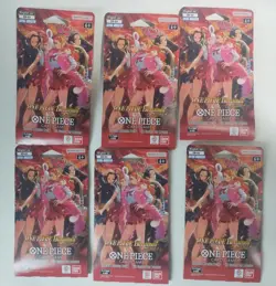 One Piece Trading Card Game TCG EB03 Heroines Sleeved Booster Packs New Lot Of 6 - Image 1