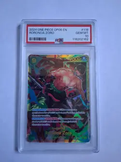 One Piece Roronoa Zoro SEC OP06-118 PSA 10 - Image 1
