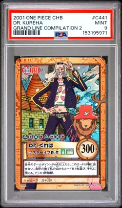2001 One Piece CHB Japanese Holo Dr. Kureha C441 PSA 9 MINT Grand Line Comp. 2 - Image 3