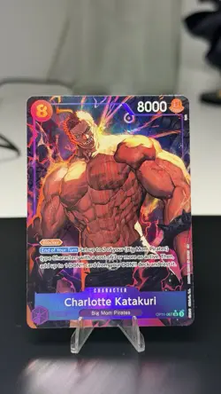 One Piece TCG English OP11-067 Charlotte Katakuri Alt Art Parallel SR English NM - Image 1
