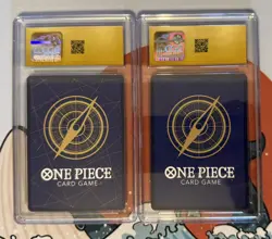 Lot of (2) CGC Pristine 10 One Piece Paramount War #OP02-062 Monkey D Luffy SR - Image 2