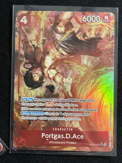 One Piece Portgas.D.Ace Parallel ST30-007 Starter Deck EX: Luffy & Ace NM/M (2x) - Image 4