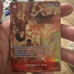 One Piece TCG Portgas.D.Ace (Parallel) ST30-007 Starter Deck EX Luffy & Ace Foil - Image 1