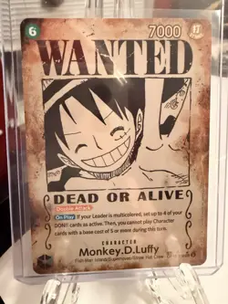 Monkey.D.Luffy SP (Wanted Poster) OP13-118 Carrying On His Will One Piece TCG NM - Image 3
