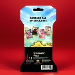 One Piece HOLOGRAPHIC TRADING STICKERS English Sleeved Booster Sealed 5-Pack - Image 2
