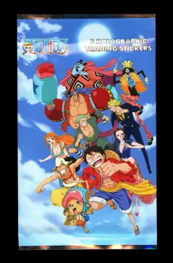 One Piece HOLOGRAPHIC TRADING STICKERS English Sleeved Booster Sealed 5-Pack - Image 3